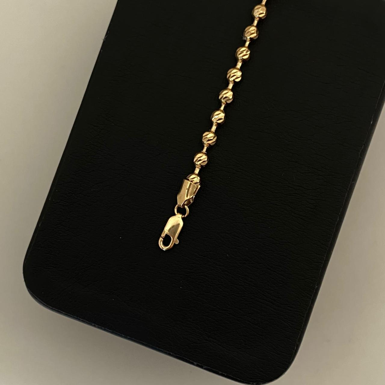 Pulso militar diamantado Oro amarillo 18k +1 / 7,20 Gr / 3,8 mm / 18 Cm Broche 0,60